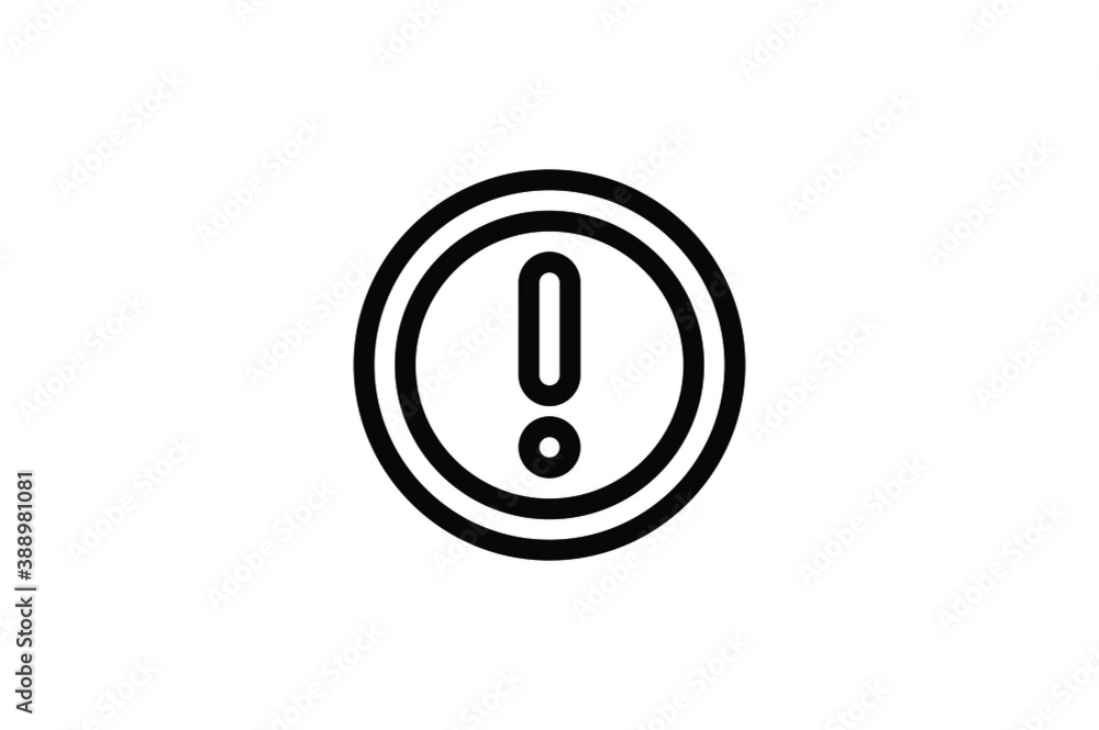 Industry Outline Icon - Warning Sign Industry Outline Icon - Warning Sign