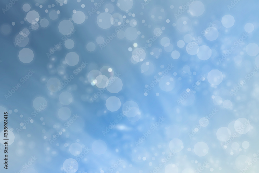 abstract bokeh blue winter  background