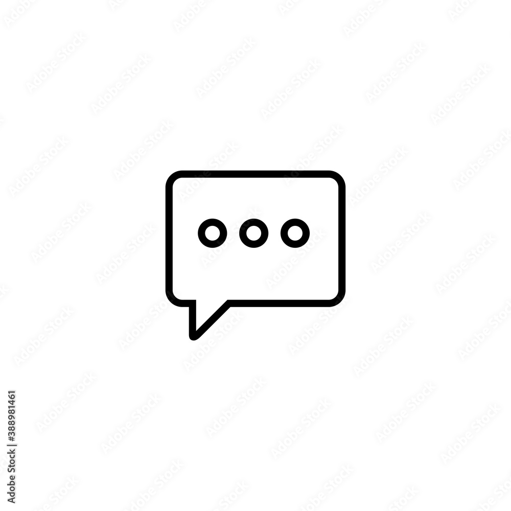 Chat line icon, Chat symbol vector Chat line icon, Chat symbol vector
