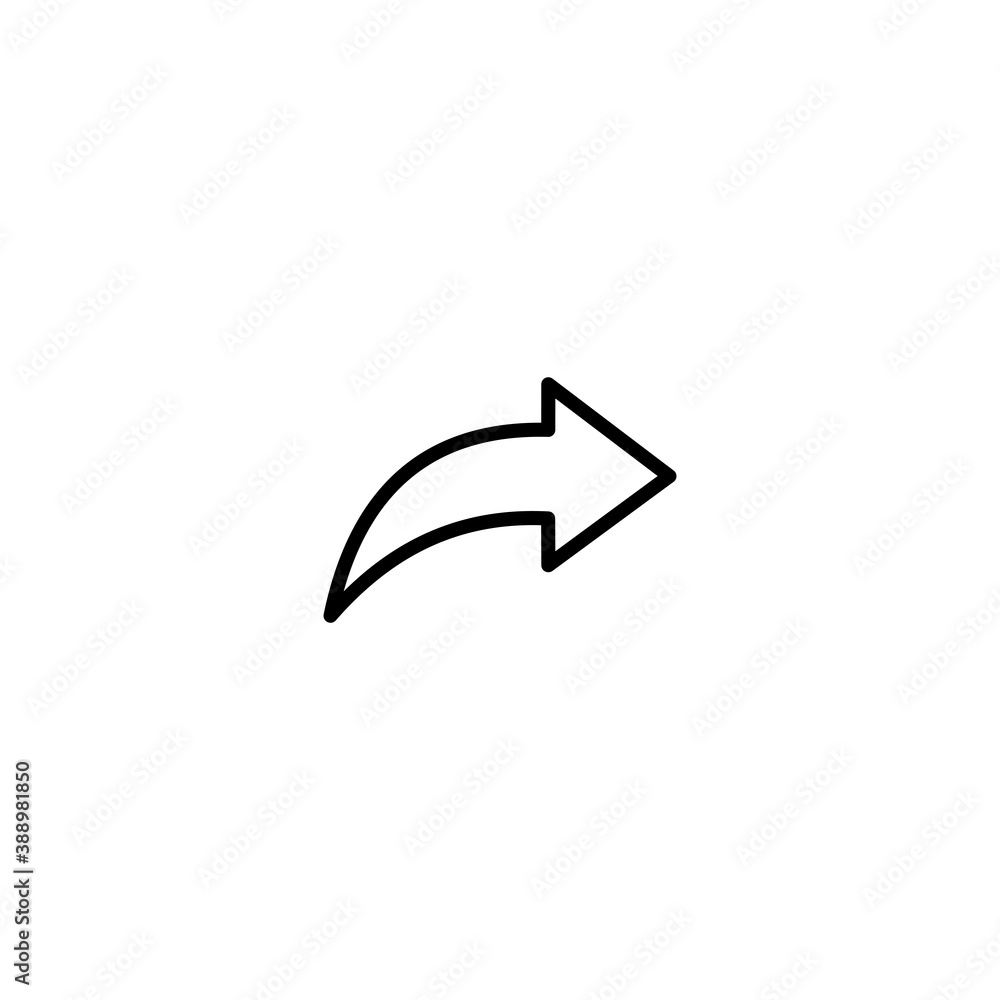 Redo line icon. Forward Arrow icon Vector Redo line icon. Forward Arrow icon Vector