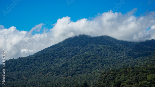 clouds over the mountains