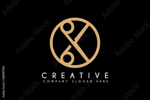 Scissors logo design vector illustration. Scissors icon design. Suitable for hairdresser and barbershop logos, isolated on black background