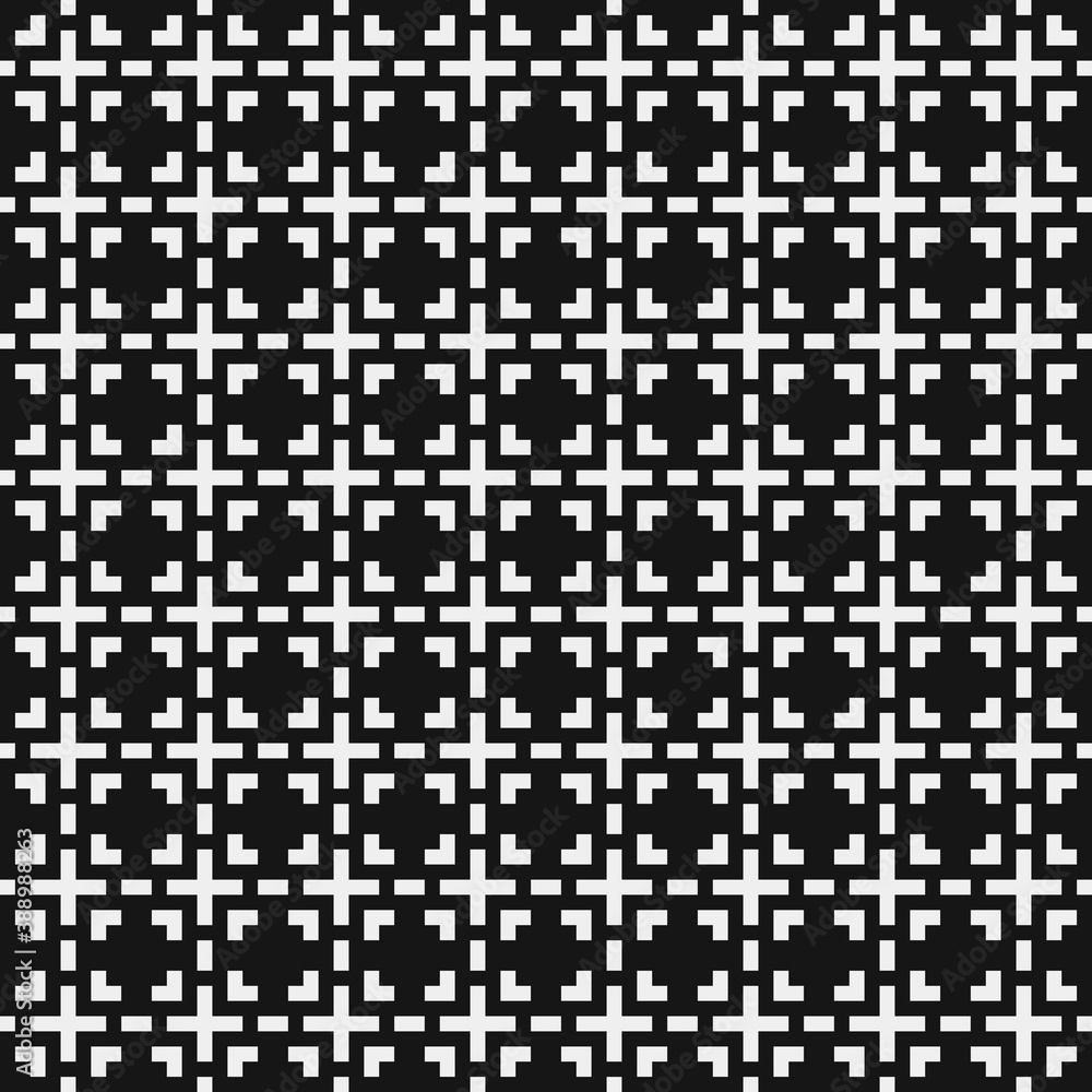 Fototapeta premium Abstract Cross Pattern Dots Logo generative computational art illustration