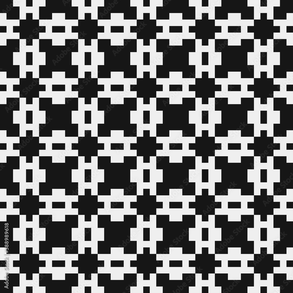 Fototapeta premium Abstract Cross Pattern Dots Logo generative computational art illustration