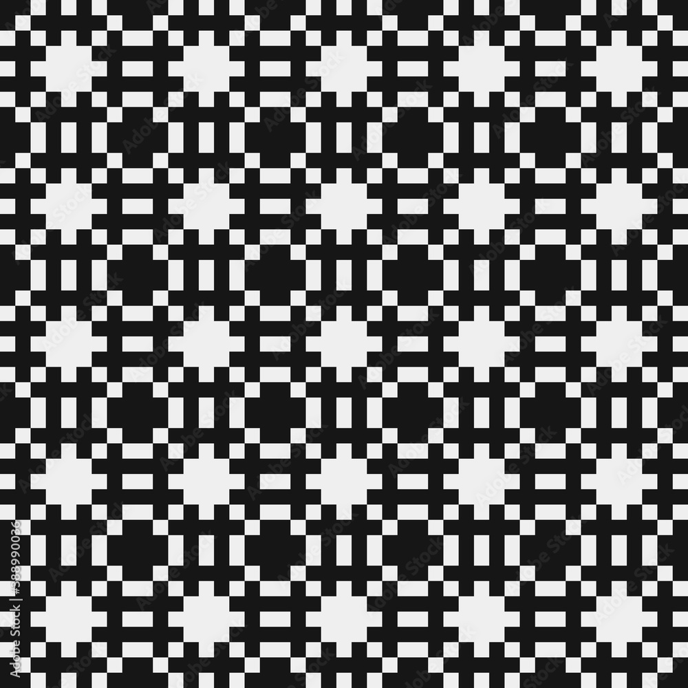 Fototapeta premium Abstract Cross Pattern Dots Logo generative computational art illustration