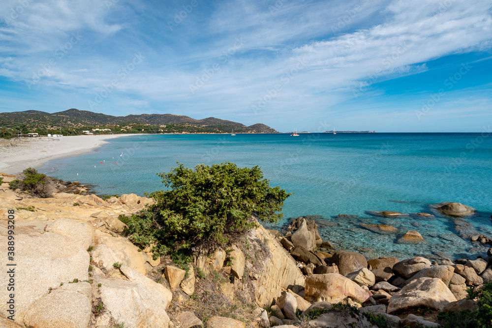 junipers, granite rocks and crystal clear water in Sardinia junipers, granite rocks and crystal clear water in Sardinia