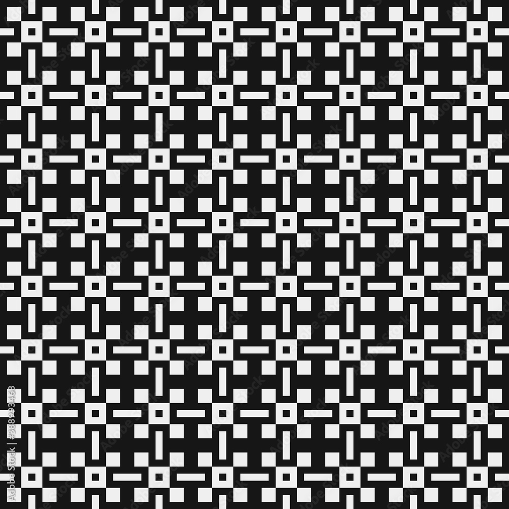 Fototapeta premium Abstract Cross Pattern Dots Logo generative computational art illustration