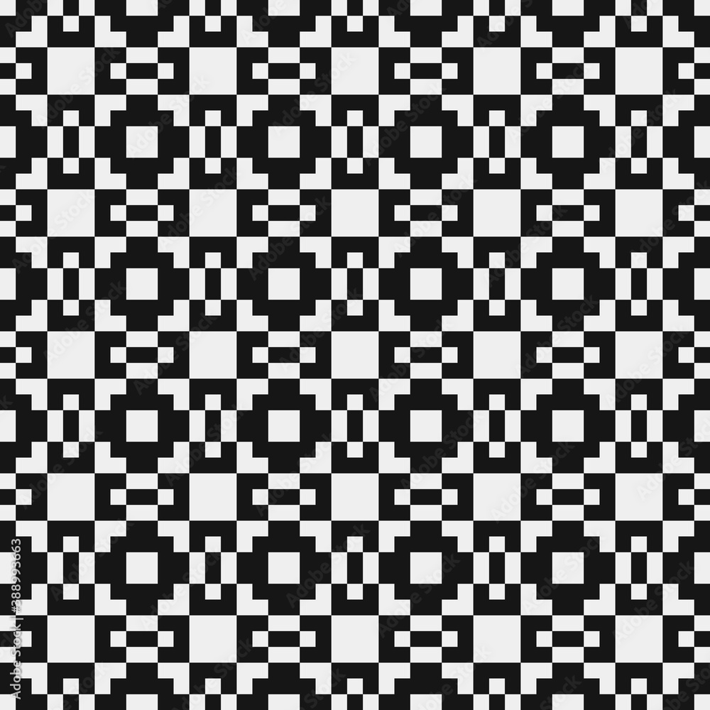 Fototapeta premium Abstract Cross Pattern Dots Logo generative computational art illustration