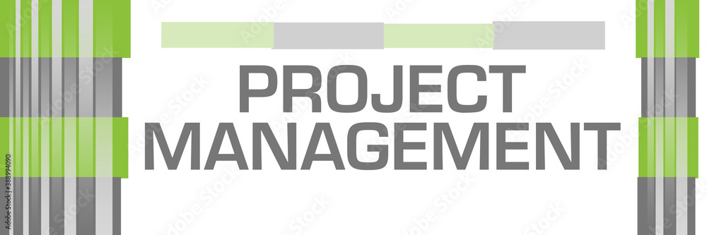 Project Management Green Grey Bars Both Sides 