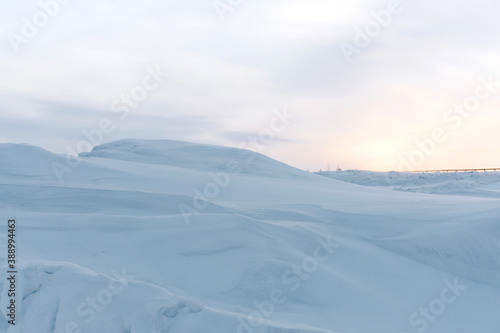 snowdrift in the far North on a frosty day © Александр Коновалов