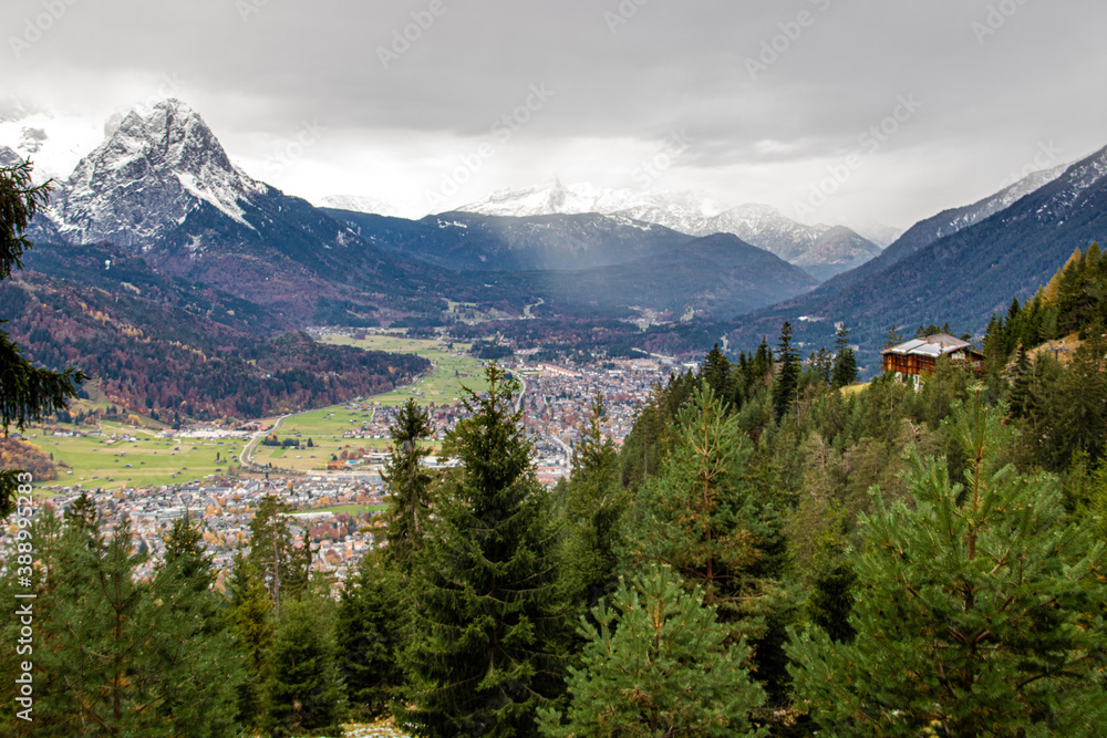 Ausblick vom Wank in Garmisch-Partenkirchen