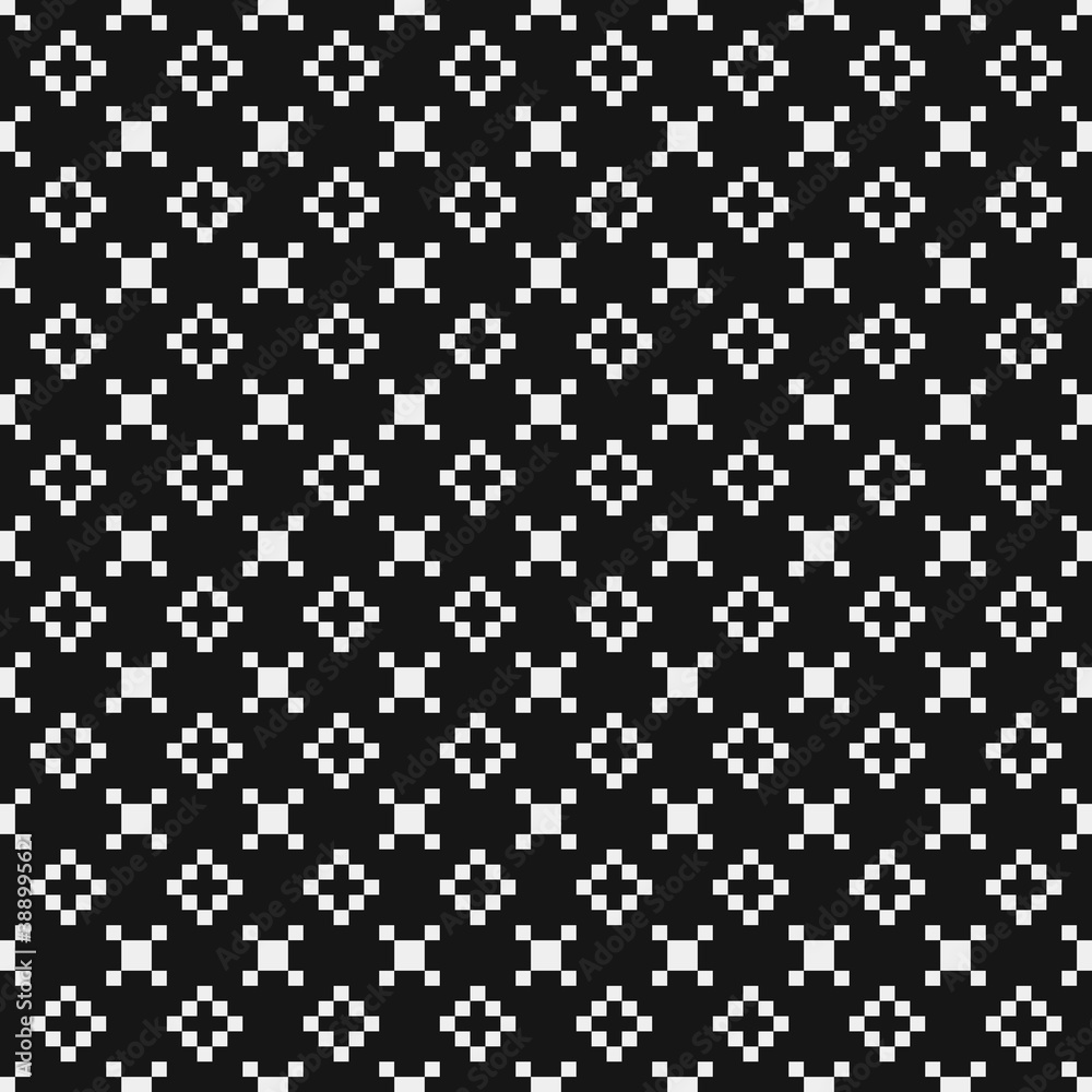 Abstract Cross Pattern Dots Logo generative computational art illustration