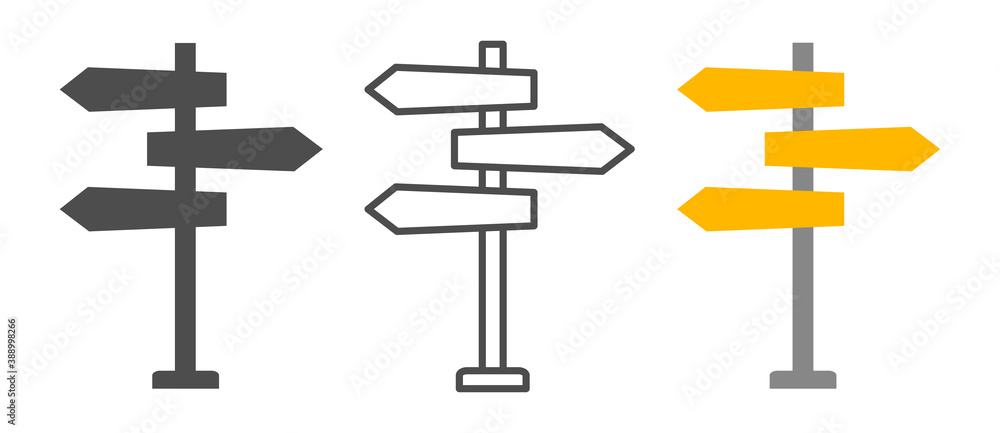 direction sign vector