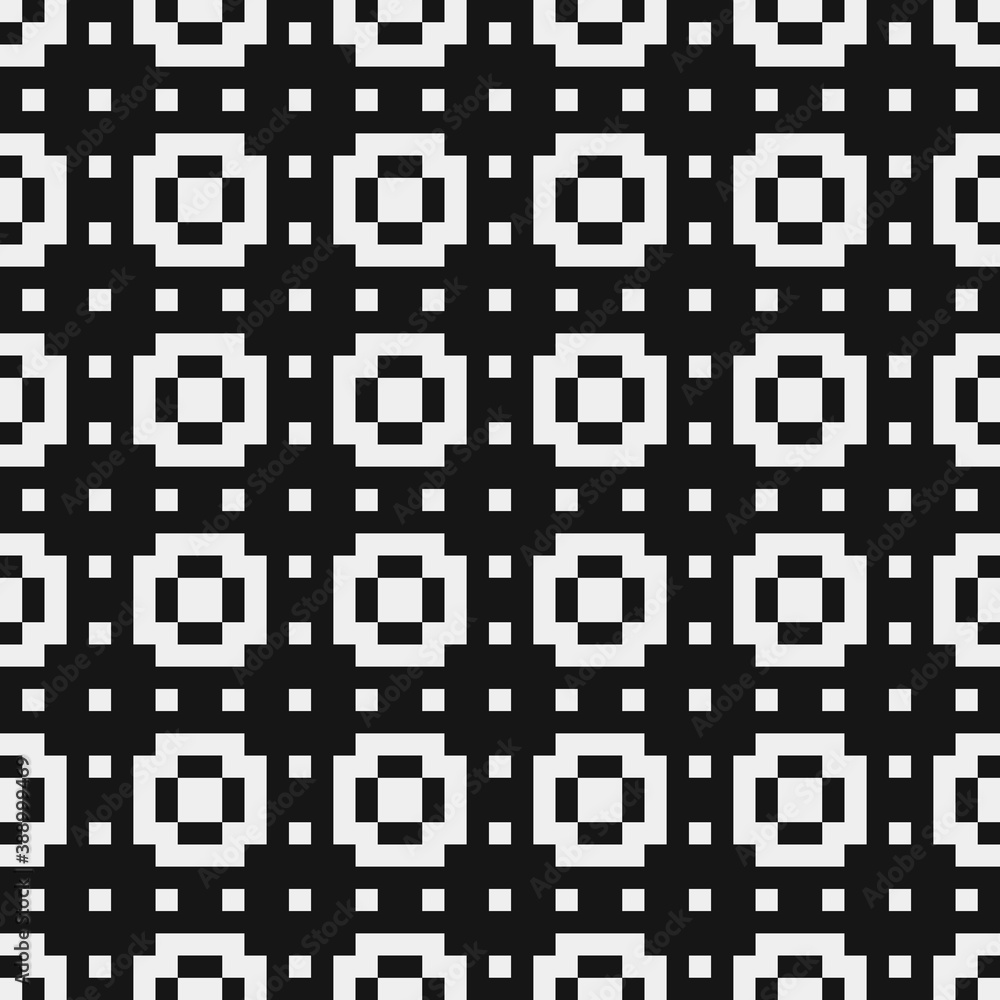 Fototapeta premium Abstract Cross Pattern Dots Logo generative computational art illustration