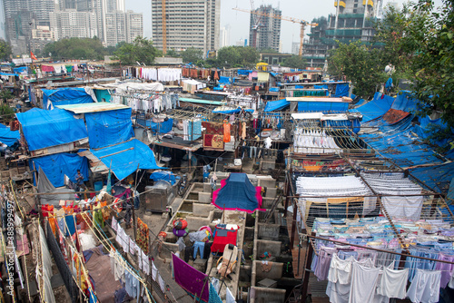 Wallpaper Mural  25/10/2020 View Of Dhobi Ghat is an open air laundromat in  Mahalaxmi Mumbai Maharashtra India Torontodigital.ca