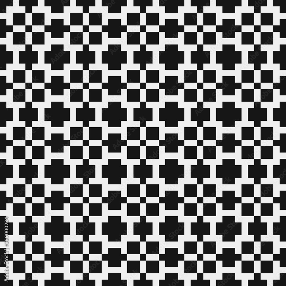 Fototapeta premium Abstract Cross Pattern Dots Logo generative computational art illustration