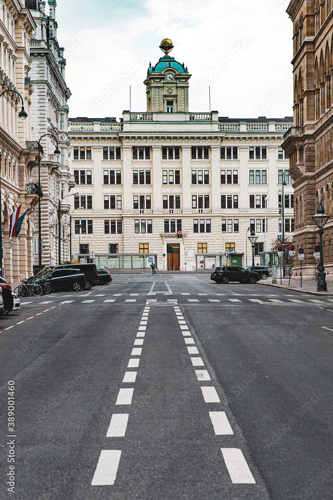 Die leeren Straßen Wiens während des COVID-19 Lockdowns