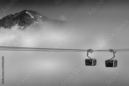 Two cable car