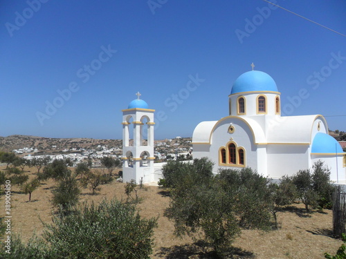 Exploring the beaches, landscapes and old charming towns of the islands of Kalymnos, Leros, Lipsi and Patmos in the Mediterranean Sea, Greece photo