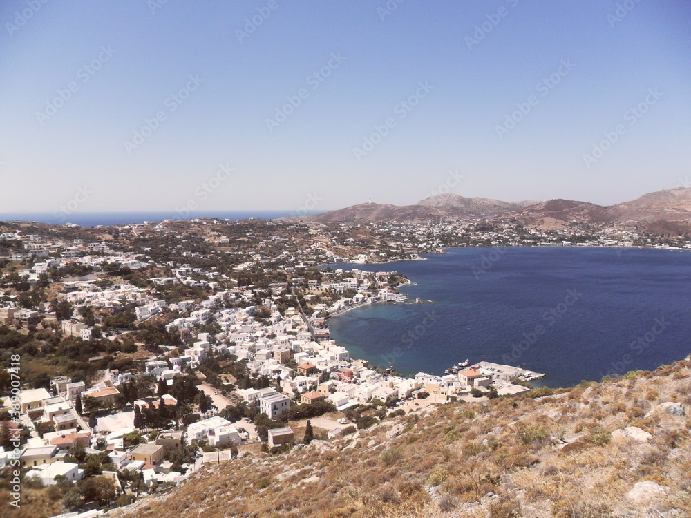 Island hopping between the beautiful beaches and mountains of Kalymnos, Leros and Lipsi in the Mediterranean Sea, Greece
