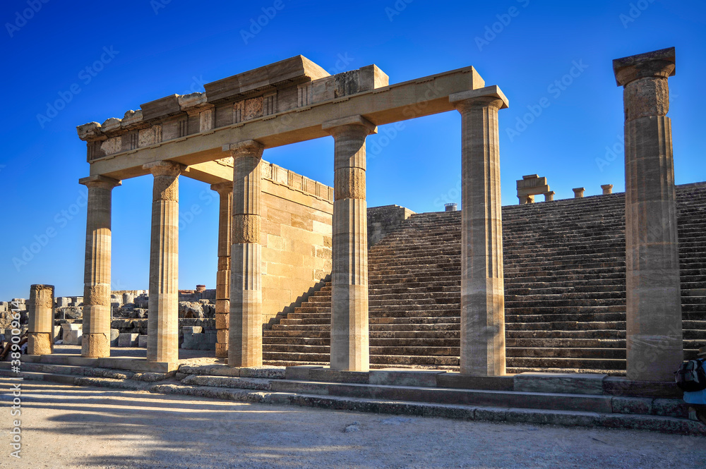 The Acropolis of the ancient city of Linda, built in the 8th - 6th centuries BC, is considered the second most important (after the Athenian) acropolis of Greece     