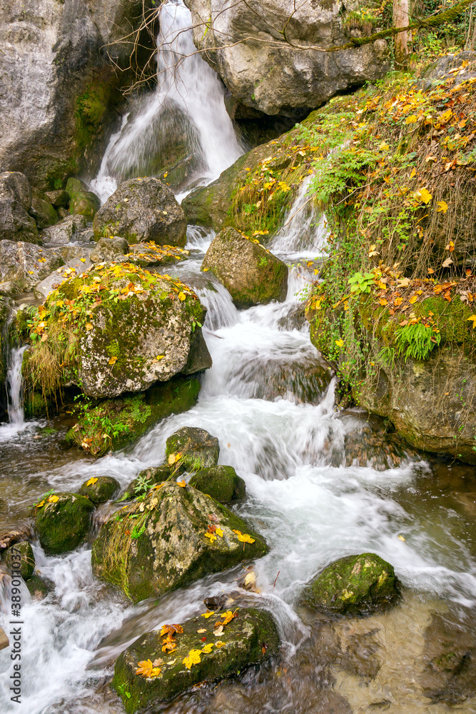 Waterfalls and Slopes. Myra Falls in Lower Austria. Waterfalls and Slopes. Myra Falls in Lower Austria.
