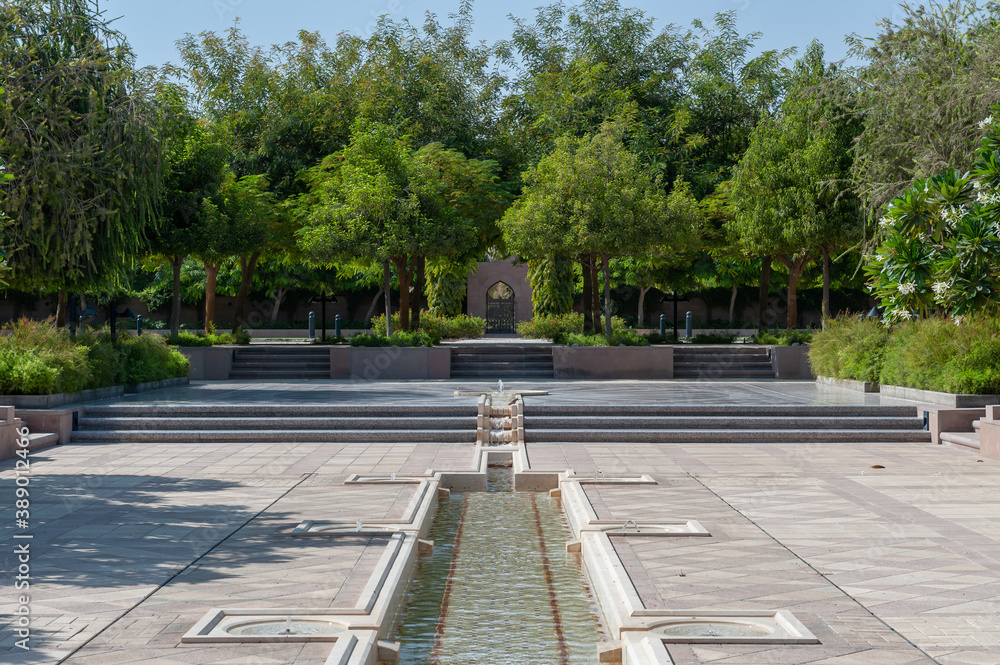 The Gardens in Sultan Qaboos Grand Mosque, Muscat, Oman The Gardens in Sultan Qaboos Grand Mosque, Muscat, Oman