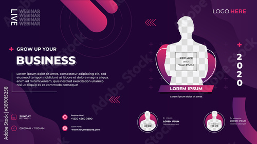 Dark purple liquid background. Suitable for web banner, business webinar, marketing webinar, Online class, landing page and many more