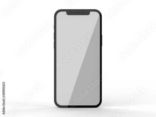 Bilde på lerret Blank white bezel less smart phone screen for  for digital design presentation