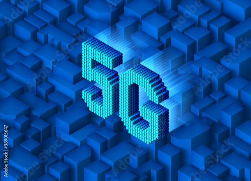 3D image of 5G technology