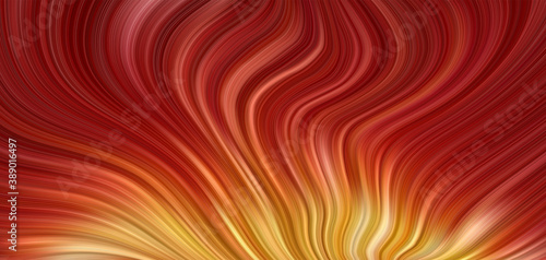 Abstract red and luxury golden line wavy background