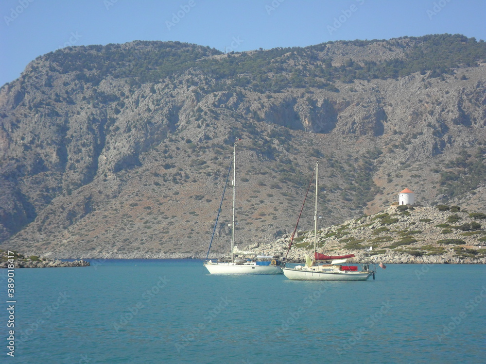 Island hopping among the charming and beautiful Greek islands of Samos, Leros, Lipsi, Kalymnos, Kos and Rhodes, Greece - Mediterranean Sea Island hopping among the charming and beautiful Greek islands of Samos, Leros, Lipsi, Kalymnos, Kos and Rhodes, Greece - Mediterranean Sea