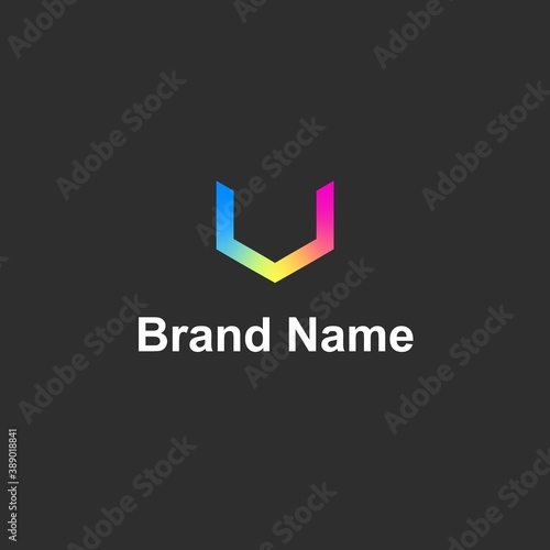 u or v logo