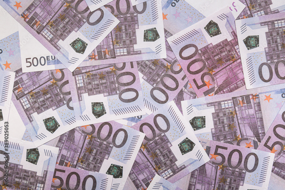 500 Euro banknotes. Abstract background of banknotes. Money. Finance 500 Euro banknotes. Abstract background of banknotes. Money. Finance