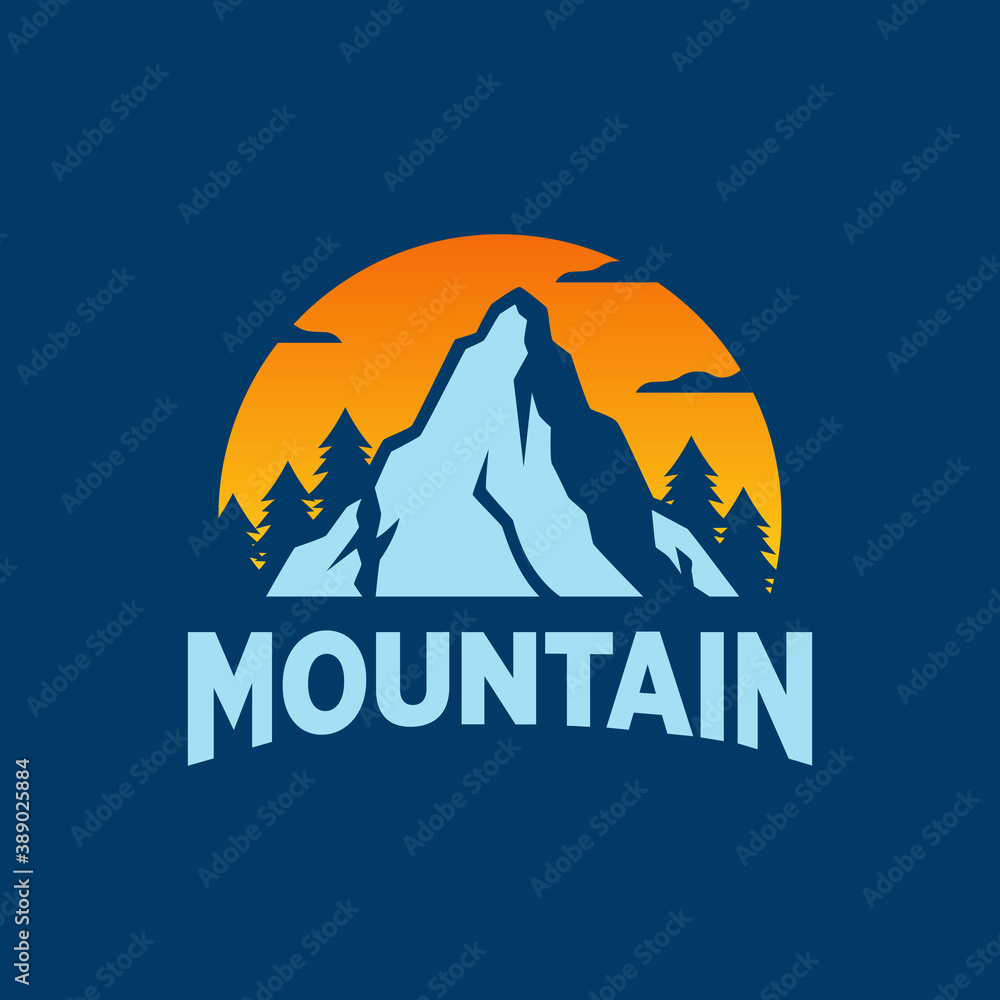Mountain Outdoor Adventure Logo