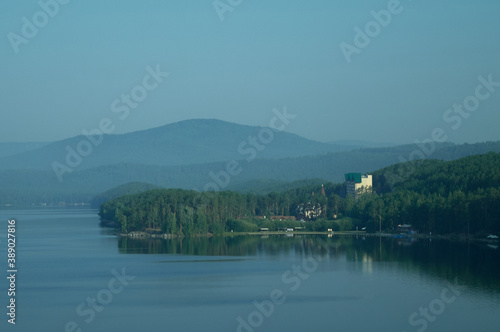Lake  hotels  parks and beaches situated on the bank of the Lake  surrounded by forest and mountains