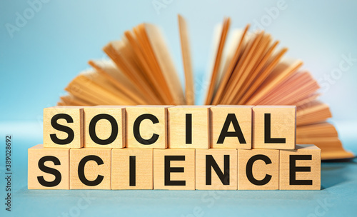 Wooden cubes with the abbreviation Social Science