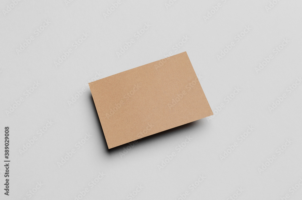 Kraft A6 Flyer / Postcard / Invitation Mock-Up Kraft A6 Flyer / Postcard / Invitation Mock-Up