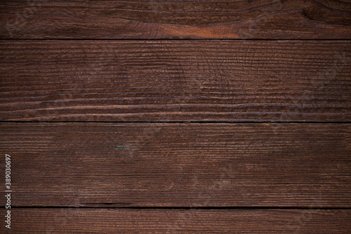 Dark wooden texture. Wood brown texture. Background old panels. Retro wooden table. Rustic background. Vintage colored surface.