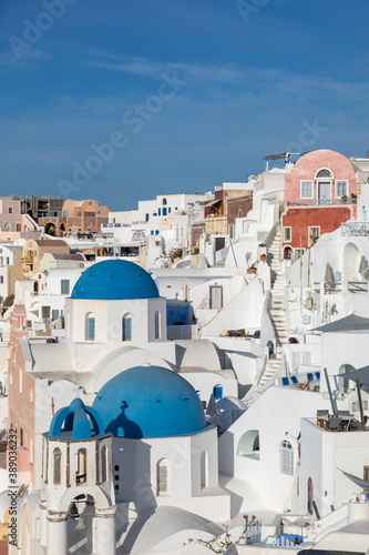 Grèce, Les Cyclades, île de Santorin (Thera ou Thira), village d'Oia