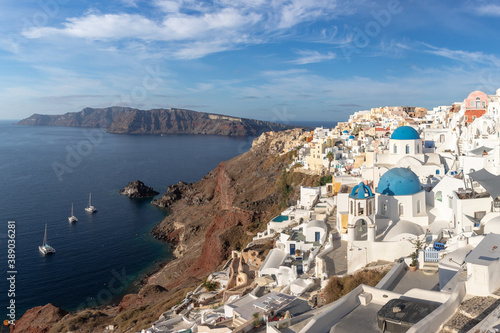 Grèce, Les Cyclades, île de Santorin (Thera ou Thira), village d'Oia