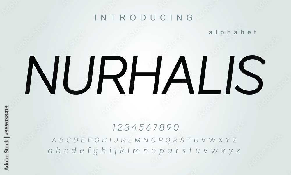 Nurhalis font. Elegant alphabet letters font and number. Classic Lettering Minimal Fashion Designs. Typography modern serif fonts regular uppercase lowercase and numbers. vector illustration