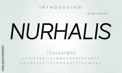 Nurhalis font. Elegant alphabet letters font and number. Classic Lettering Minimal Fashion Designs. Typography modern serif fonts regular uppercase lowercase and numbers. vector illustration