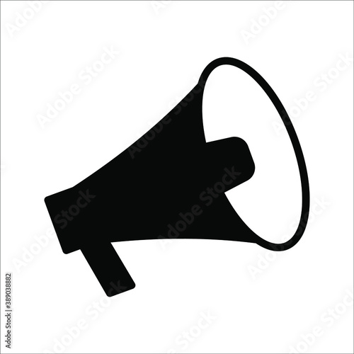 megaphone icon on a background, vector eps 10