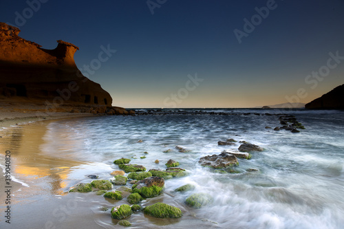 Cocedores Cove
Cala located between the province of Murcia and Almería, specifically between Águilas and Pulpí, where these old esparto pots are located. Photo taken at sunset photo