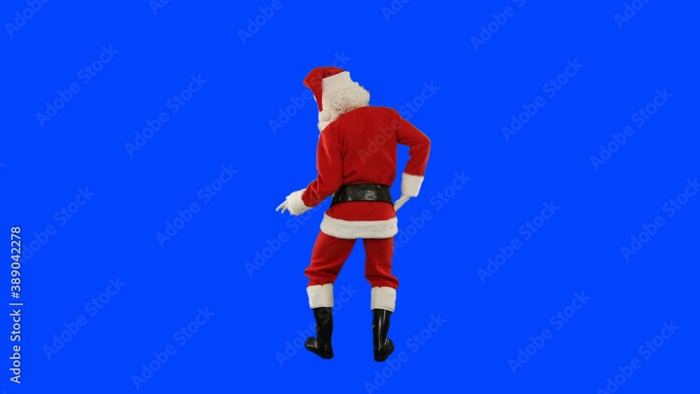 Santa Claus Dancing isolated, Dance 6, Blue Screen Chromakey Santa Claus Dancing isolated, Dance 6, Blue Screen Chromakey