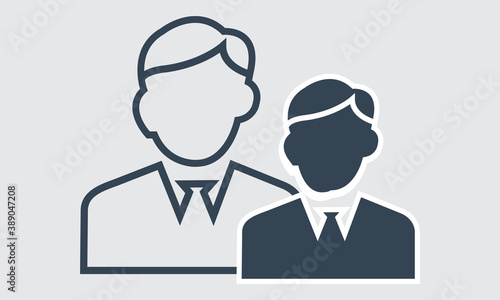 Community, people, Male, boss, ceo vector icon design.