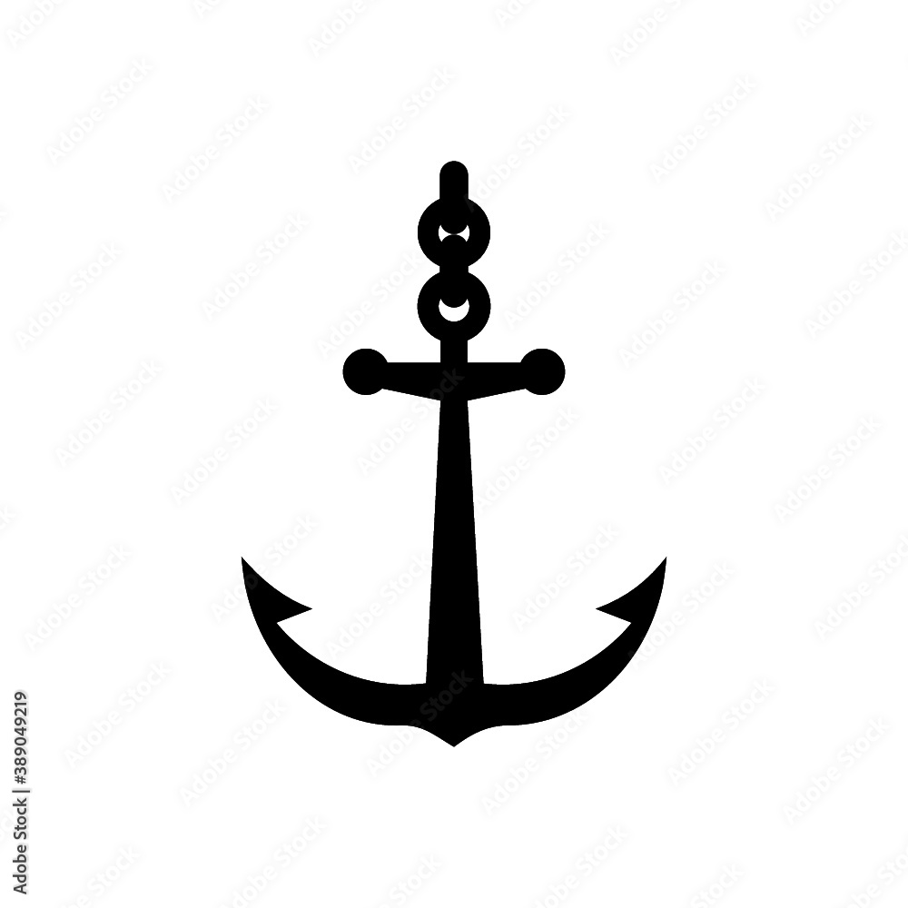 Anchor icon for graphic and web design isolated on white background Anchor icon for graphic and web design isolated on white background