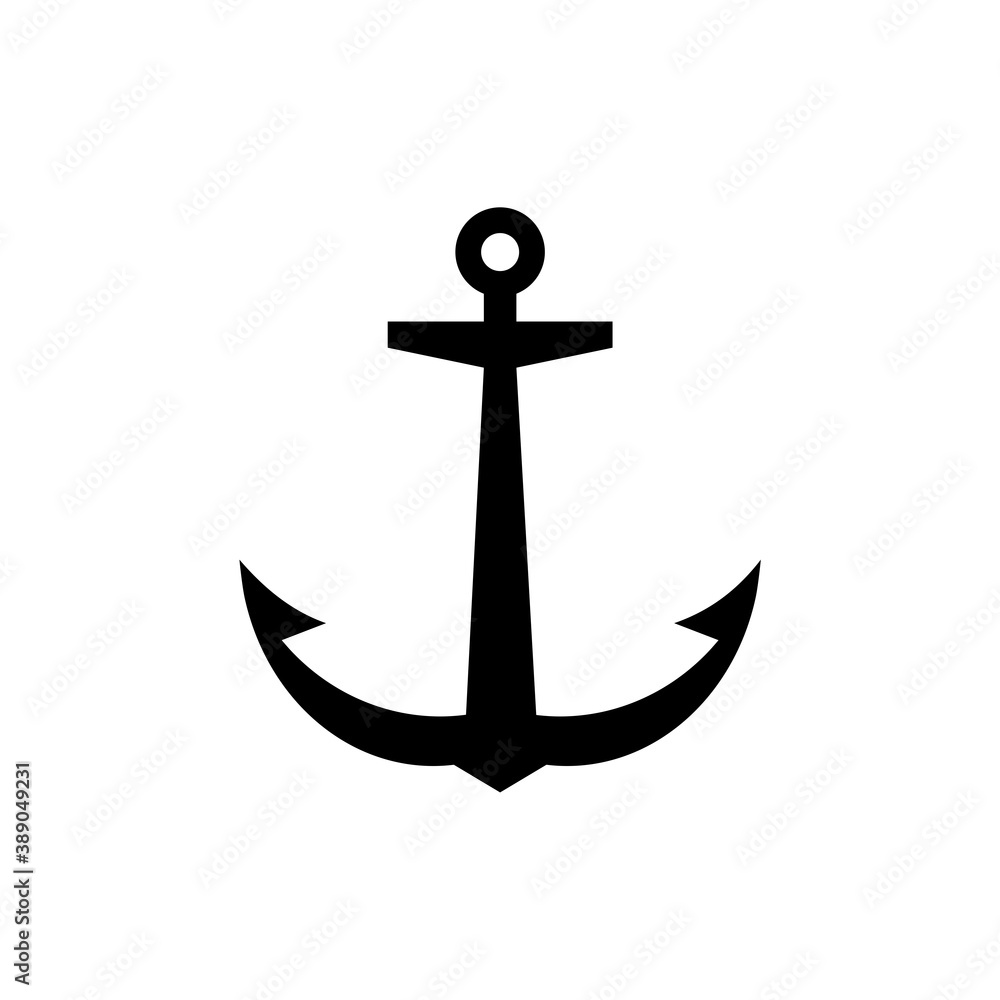 Anchor icon for graphic and web design isolated on white background Anchor icon for graphic and web design isolated on white background