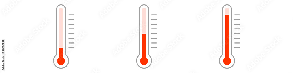 Thermometer Icon Vector Design on White Background Thermometer Icon Vector Design on White Background